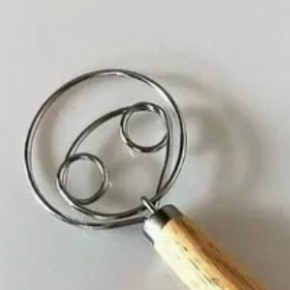 DANISH DOUGH WHISK  4 LOOP DOUBLE EYE DESIGN